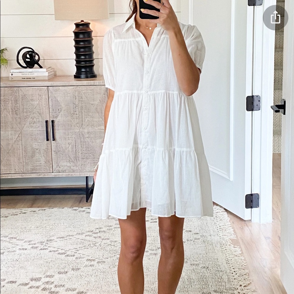Shop Talulah Lolly Collared Dress White Medium